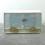 Philco K777-124 Tube Radio Clock Am Vintage 1950'S Mcm Tabletop White. Fixed Price $47.00.