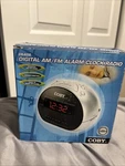 Coby CR-A56 Digital Am/fm Alarm Clock Radio New Open Box. Fixed Price $19.99.