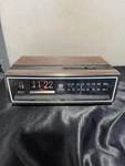General Electric 7-4305F Clock Radio Walnut Am/fm Alarm Vintage Tested Working. Fixed Price $132.99.