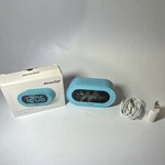 Reacher Blue Digital Led Alarm Clock, Snooze, Adjustable Volume, Dimmer. Fixed Price $19.93.