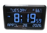 Dreamsky Digital Alarm Clock Temperature Day Date Large Vivid Blue Led Display. Fixed Price $18.00.