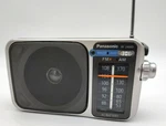 Panasonic RF-2400D Portable Am/fm Radio Battery & Ac Powered, Silver. Fixed Price $34.68.