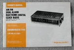 Realistic Chronomatic 244 Clock Radio Am/fm Owner's Manual Booklet Only. Fixed Price $12.99.