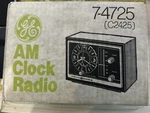 *new* Vintage General Electric Am Radio Alarm Clock Model 7-4725A Working 60S. Fixed Price $399.99.