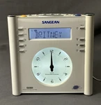 Sangean RCR-3 Fm Am Tuning Atomic Clock Radio Human Wake System Tested And Works. Fixed Price $44.99.