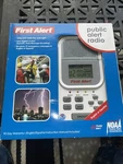 First Alert WX-150 Weather Radio Digital Display Headphone Jack White. Fixed Price $35.00.
