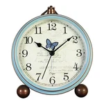 Justup Table Clock, Vintage Non-ticking Desk Alarm Battery Operat.... Fixed Price $29.59.