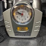 Timex T318S Alarm Clock Radio Nature Sounds Analog & Digital Silver Color Vtg. Fixed Price $18.99.