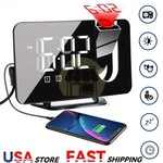 Led Display Projection Alarm Clock Snooze Digital Dual Fm Radio Usb. Fixed Price $14.99.