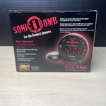 Sonic Alert Bomb SBB500SS Vibrating Alarm Clock Black Nib. Fixed Price $39.99.