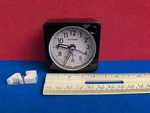 Peakeep Ultra Small, Battery Travel Alarm Clock With Snooze And Light Black. Fixed Price $8.00.