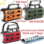 100000MAH Emergency Solar Hand Crank Weather Radio Power Bank Charger Flashlight. Fixed Price $39.99.