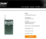 Tecsun R-218 Am/fm/tv Radio Sound Pocket Receiver With Built-in Speaker. Fixed Price $25.00.