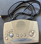 Emerson Research Smartset Clock Radio Am/fm Dual Alarm CKS1850 Beige Silver. Fixed Price $95.00.