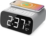 Majority Darwin Fm Clock Radio With Bluetooth & 10W Wireless Charging Open Box. Fixed Price $29.99.