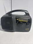 Freeplay Am/fm Radio, Black, Wind-up, Off-grid,prepper. Tested Works. Fixed Price $28.00.