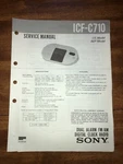 Sony ICF-C710 Dual Am/fm Clock Radio Original Service Manual Schematic L090. Fixed Price $27.95.