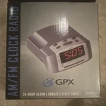 Gpx D505 Am/fm Clock Radio Gray Digital 24-HOUR Snooze Sleep Timer Backup. Fixed Price $34.50.