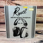 Rystl Headphones Model RH-33 Hi-fi Fm/am Radio Music Muffs Vintage-tested/workin. Fixed Price $19.99.