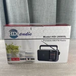 Audio Home Portable Am/fm Desktop Radio, Battery Operated, Ac Pow New Open Bo. Fixed Price $26.50.