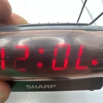 Vintage Alarm Clock W/top Snooze Sharp Digital Led Battery Backup SPC028B Works.. Fixed Price $9.67.