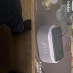 Odokee Digital Alarm Clock White Wireless Usb Charging Bluetooth Modern Bedroom. Fixed Price $21.45.
