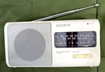 1991 Sony ICF-380 Fm/am Receiver Vintage White Hand-held Radio Works Great!. Fixed Price $24.99.