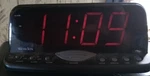 Westclox Large Digital Display Alarm Clock Electric Model # 22717 Black Vintage. Fixed Price $12.00.