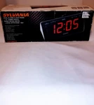 New Sylvania "dual Alarm" Am/fm Clock Radio With 1.8" Jumbo Digits. Fixed Price $25.00.