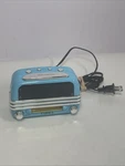 Timex Model T-147L Blue Retro Small Alarm Clock Radio Pre Owned. Fixed Price $15.00.