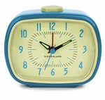 Kikkerland Retro Alarm Clock Vintage Decor For Bedroom, 8.9X10X5.7, Blue. Fixed Price $32.42.