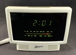 Vintage Zenith ZG120W Am/fm Clock Radio. Fixed Price $10.95.
