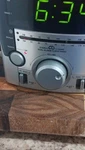 Rca Stereo Dual Alarm Clock Radio Cd Player Digital Display Silver. Fixed Price $30.00.