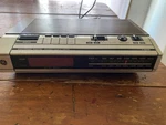 7-4634 Clock Radio Walnut Digital Fm/am Alarm Snooze Vintage Bedroom. Fixed Price $22.99.