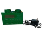 Lego Green Digital Clock Radio Alarm Am/fm Snooze Backlight Modern Plastic. Fixed Price $21.21.