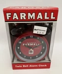 International Harvester Ih Farmall Mccormick Twin Bell Alarm Clock Red Retro Nib. Fixed Price $49.97.
