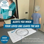 Wireless Bed Alarm Pad 20X30 Pager Vibration Sound Fall Prevention Elderly. Fixed Price $124.95.
