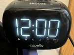 Clock Radio Am/fm Alarm Black (CR21) Large Read Buzz Sleep Nap Capello. Fixed Price $8.74.
