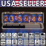 IN-12 Nixie Tubes Clock, Acrylic Stand Sockets, 12/24 Free Shipping Usa Seller. Fixed Price $129.95.