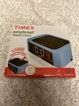 Rare Timex T123L Simple Set Alarm Clock With Led Display Blue New. Fixed Price $99.99.