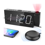 Projection Digital Clock With Shaker For Bedrooms, Extra Loud Alarm.... Fixed Price $46.07.