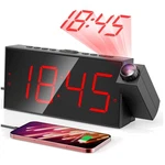 Elegant Projection Alarm Clock With Large Led Display - Perfect For Bedrooms. Fixed Price $39.99.