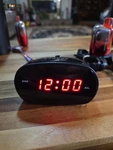 Westclox Red Led Alarm Clock - Black, 0.6" (71043) Tested And Working. Fixed Price $8.99.