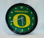 Oregon Ducks Black Rim Wall Desk Clock 12" In Diameter, Green, Yellow &. Fixed Price $19.99.