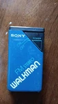 Vintage Sony Fm Stereo Walkman Radio SRF-20W Blue Tested Works No Headphones. Fixed Price $25.00.