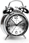 Super Loud Alarm Clock For Heavy Sleepers Adults,twin Bell Retro 4 Inch Silent. Fixed Price $18.97.
