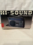 Vintage Hi-sound Am/fm Portable Radio With Earphone Model HR212. Fixed Price $19.95.