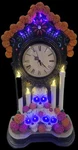 Day Of The Dead Clock With Led Candle Lights & Skulls. Fixed Price $60.00.