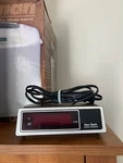 Vintage Ken-tech Digital Radio Alarm Clock T-2077 Wood Grain. Fixed Price $25.00.