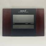 Skyscan Retro Atomic Wall Desk Clock Wood Finish Model 86722 Tested Works. Fixed Price $24.95.